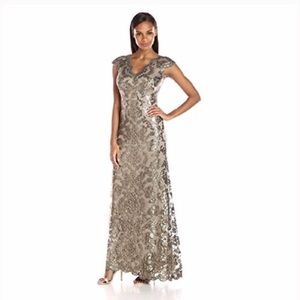Nordstrom Tadashi Shoji Lace Gown Petite